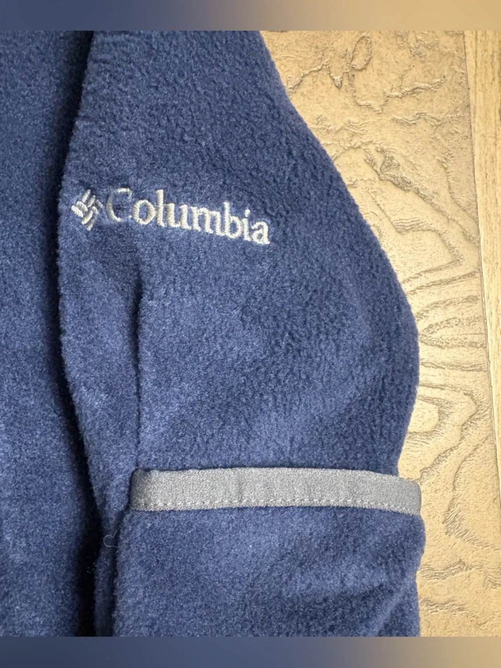 Columbia Western Barlow Tiny Bear II Bunting 0-3M Navy Fleece Baby Snowsuit NWT
